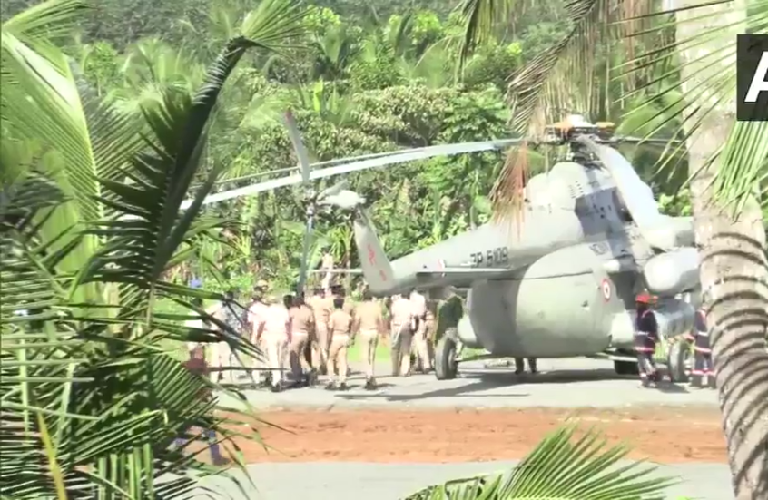 شاهد.. المروحية التي تنقل رئيسة الهند علقت في خرسانة الأسفلت