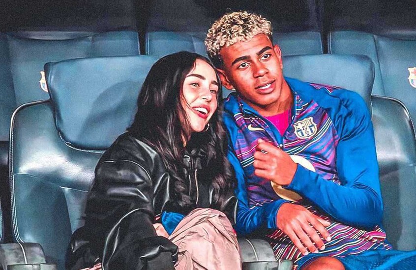 بصور رومانسية.. لامين جمال وصديقته يشعلان مواقع التواصل قبل "الكلاسيكو" المنتظر (صور)