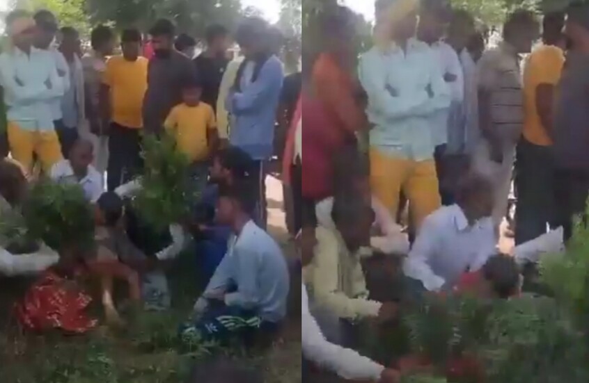 بدلا من الدفن.. عائلة هندية تحتفظ بجثة طفلها 4 أيام وتضربه بالأغصان أملا في عودة الروح إليه (فيديو)