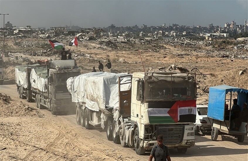 مراسلنا: وصول 30 شاحنة مساعدات إلى غزة (فيديو)