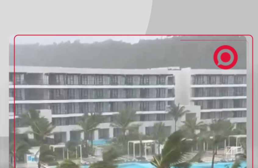 رياح عاتية تضرب الساحل الشمالي لجامايكا