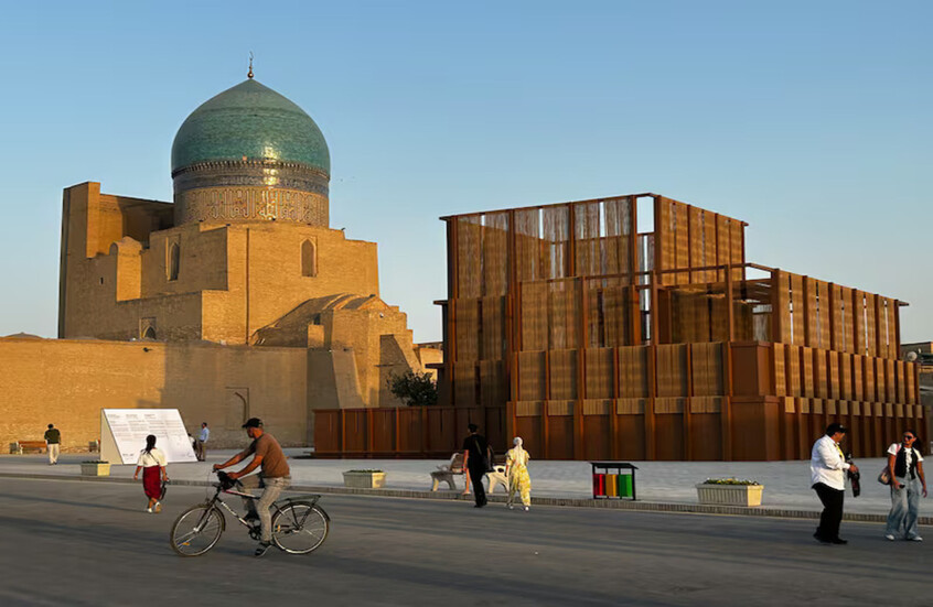 "جناح المصلى" السعودي يحط رحاله في أوزبكستان