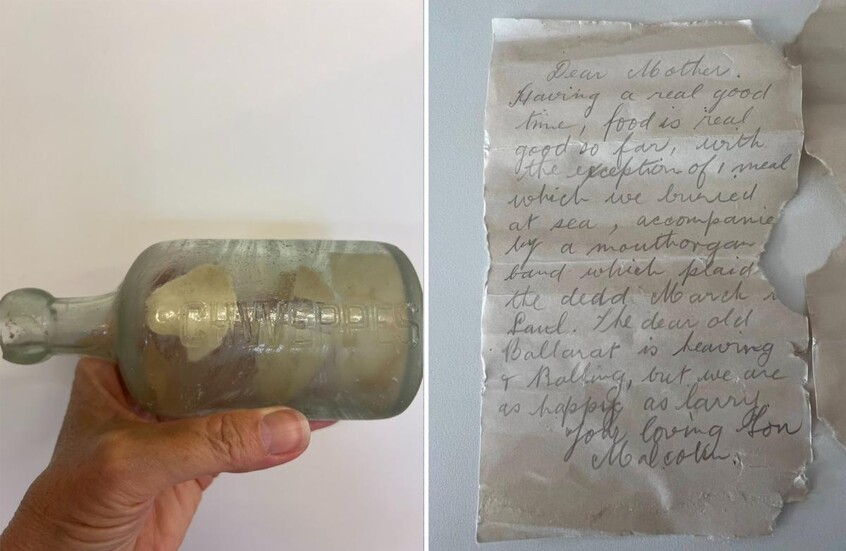 بعد أكثر من قرن.. العثور على رسائل جنديين من الحرب العالمية الأولى داخل زجاجة على شاطئ أسترالي