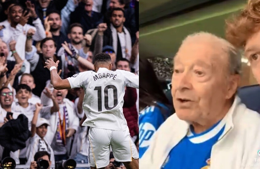 فيديو مؤثر.. مشجع ريال مدريد يحقق حلم جده في حضور الكلاسيكو لأول مرة ورودريغو يرد بلفتة إنسانية