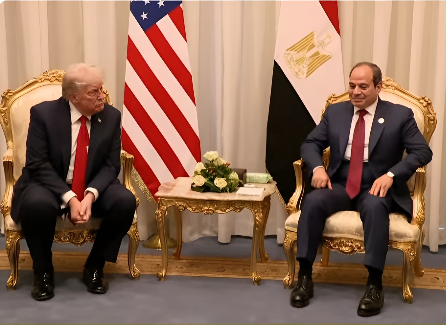 ترامب يفاجئ السيسي بالحديث عن معدل الجريمة في مصر