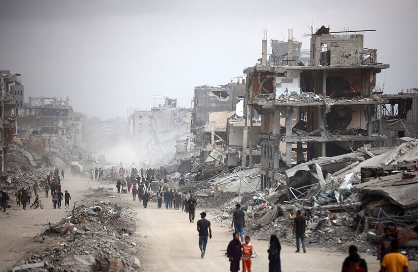 مباحثات مصرية فلسطينية حول تفاصيل مؤتمر إعادة إعمار غزة