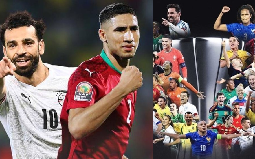 صلاح وحكيمي بين المرشحين.. الكشف عن قائمة "فيفبرو" لأفضل 26 لاعبا في 2025