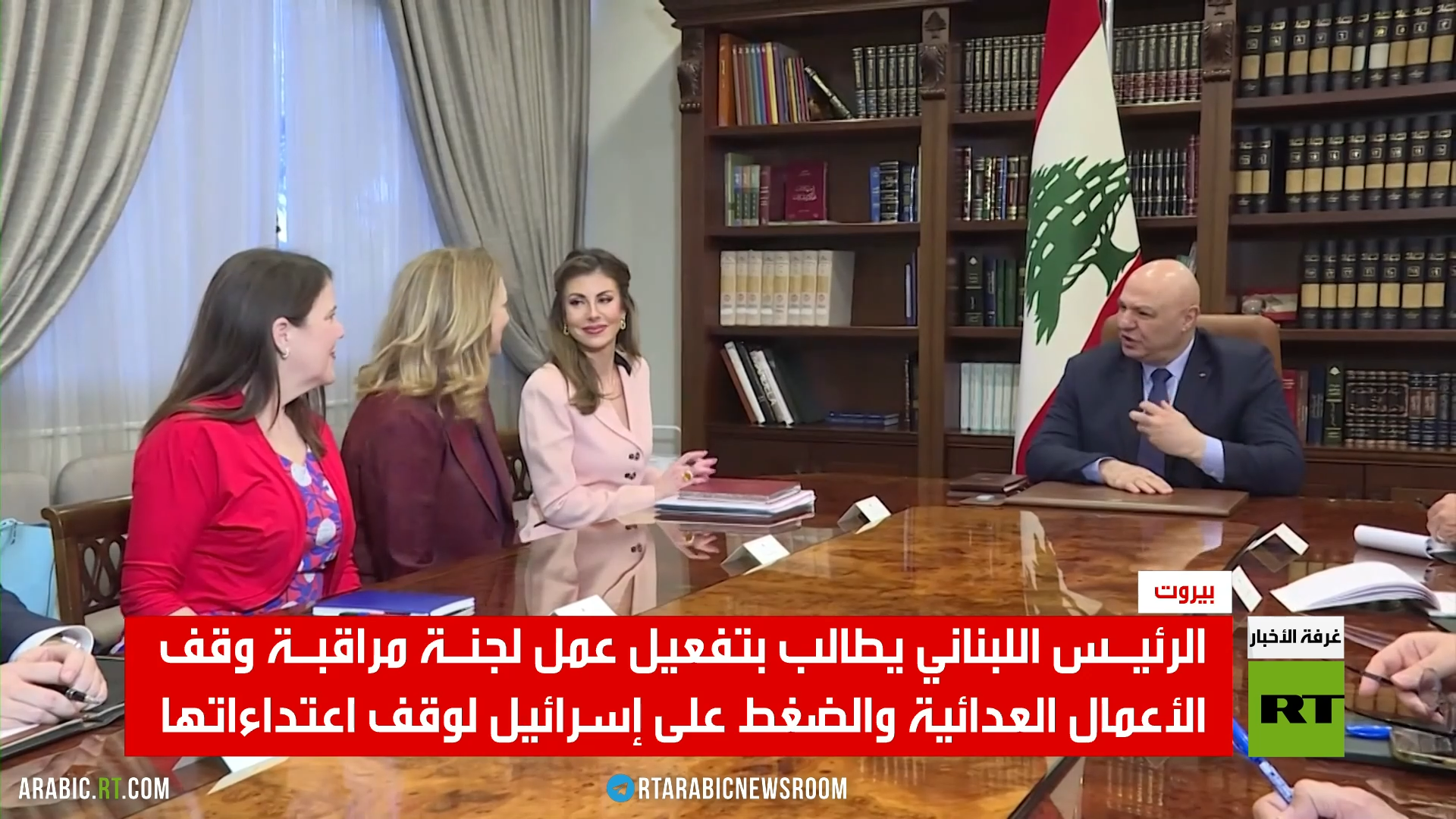 عون يطالب بالضغط على إسرائيل