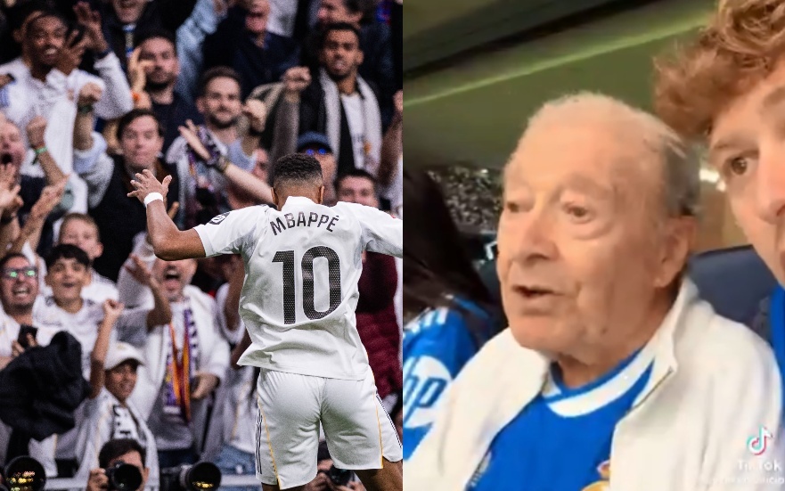 فيديو مؤثر.. مشجع ريال مدريد يحقق حلم جده في حضور الكلاسيكو لأول مرة ورودريغو يرد بلفتة إنسانية