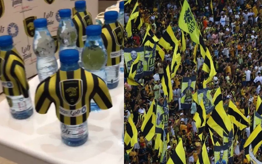 20 زجاجة مياه تكلف اتحاد جدة غرامة مالية كبيرة