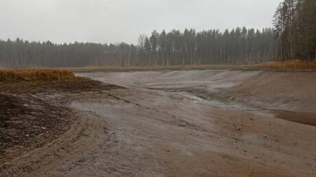 اختفاء بحيرة في روسيا