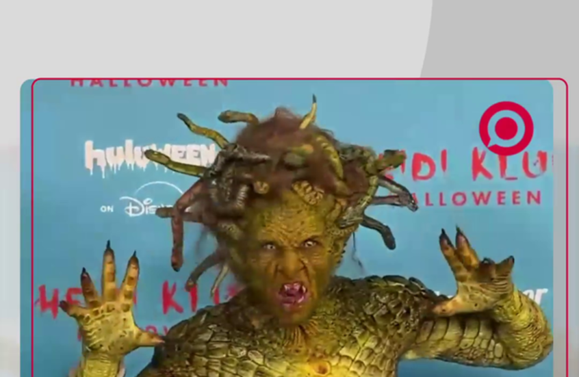 هايدي كلوم ترتدي زيا مخيفا بمناسبة الهالوين