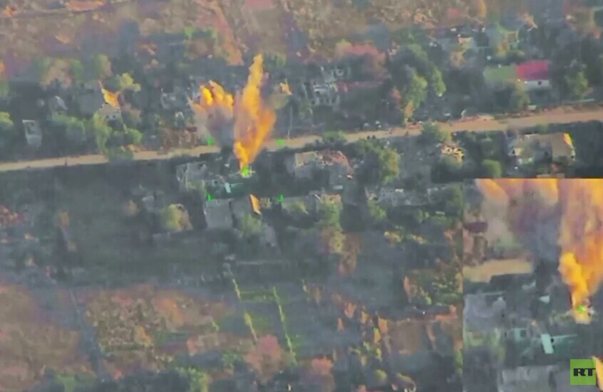 مظليون روس يدمرون أهدافا عسكرية في منطقة العملية العسكرية الخاصة