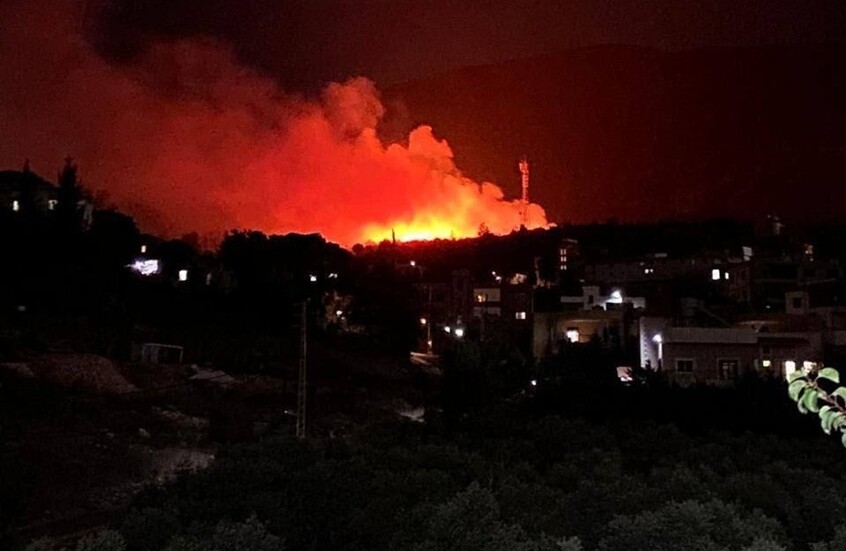 إعلام عبري: الجيش الإسرائيلي يهاجم مدينة النبطية في جنوب لبنان (صور + فيديو)