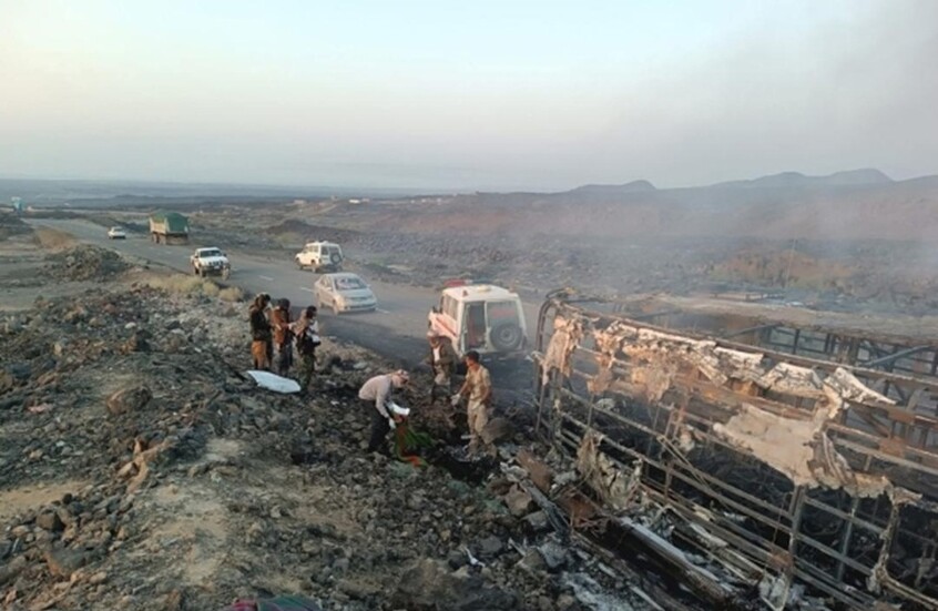 عشرات القتلى بحادث مروع جنوب اليمن