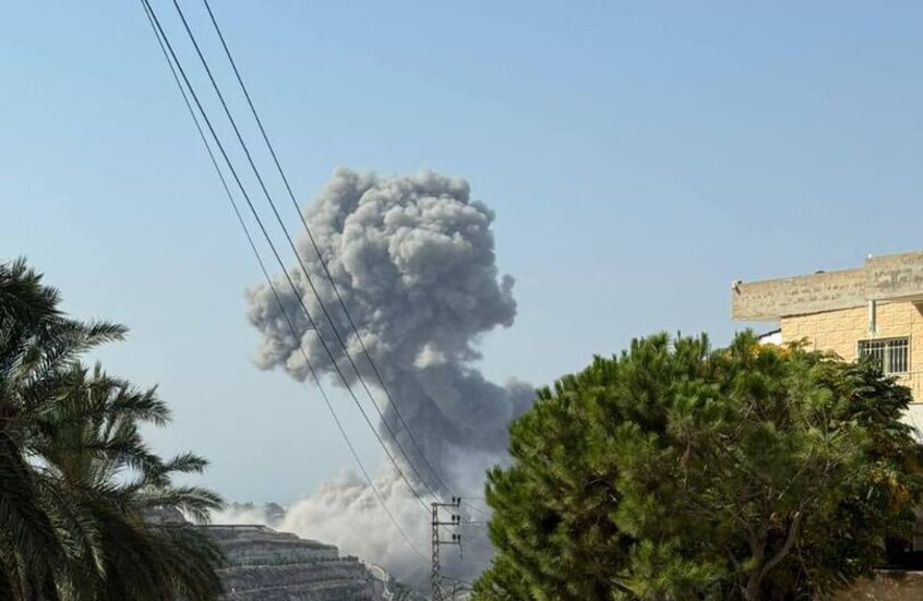 الطيران الحربي الإسرائيلي يشن غارات عنيفة على جنوب لبنان (صور + فيديو)