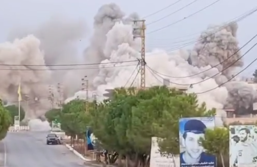 لقطات توثق هجوما إسرائيليا كبيرا على عدة بلدات في جنوب لبنان (فيديوهات)