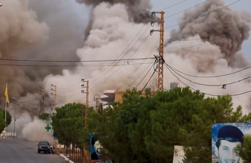 غارة إسرائيلية تستهدف مبنى في بلدة طير دبا جنوب لبنان
