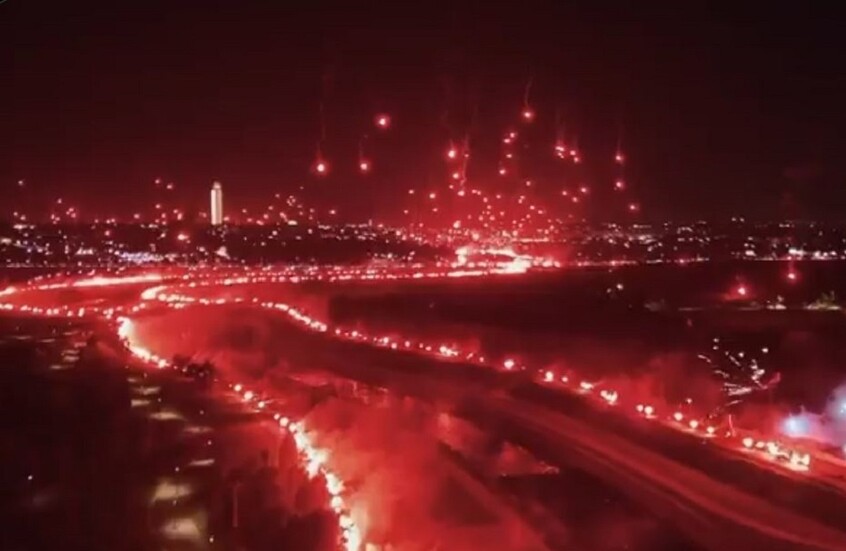 شاهد.. احتفالات مهيبة لجماهير اتحاد الحراش بذكرى التأسيس الـ94