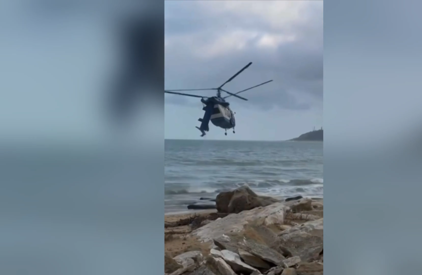 مشاهد جديدة توثق لحظات أخيرة لمروحية منكوبة قبل تحطمها في داغستان