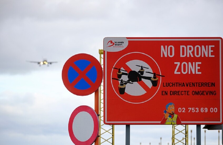 حادثة مطار بروكسل تكشف عن خلل كبير في عمل وحدات "مكافحة المسيرات"