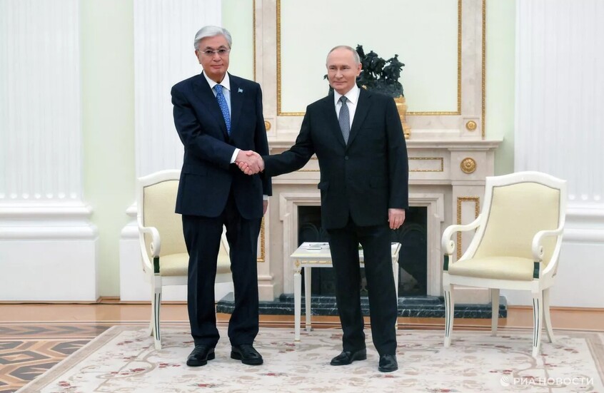 بوتين وتوكايف يبحثان في الكرملين تعزيز الشراكة الاستراتيجية بين روسيا وكازاخستان