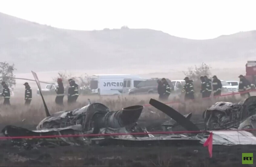 فيديو من موقع تحطم طائرة شحن عسكرية تركية يوم أمس