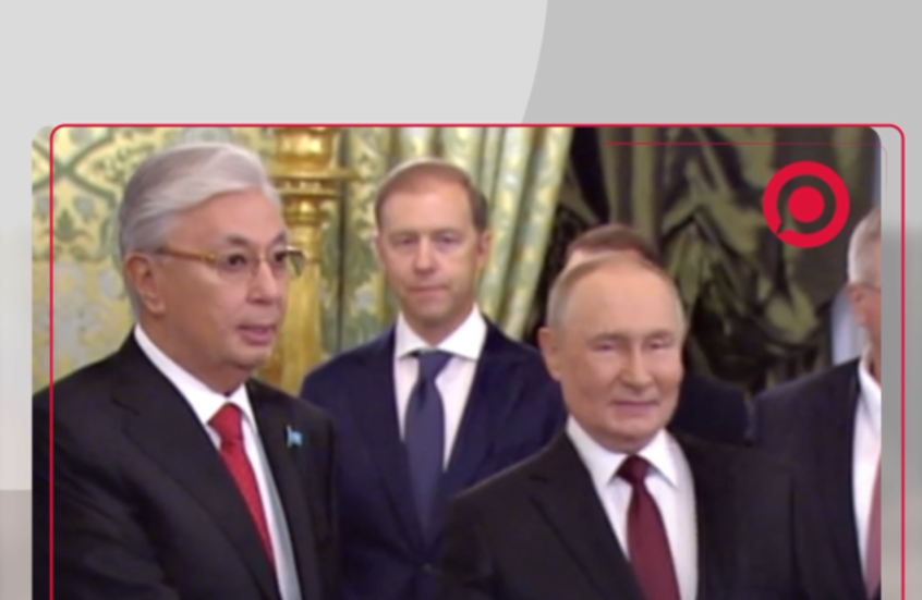 الرئيس بوتين يجري مباحثات مع نظيره الكازاخستاني في الكرملين