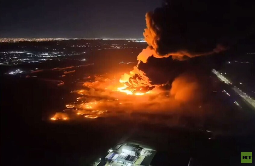 الأرجنتين.. انفجار في مصنع يسبب حريقا هائلا ويوقع إصابات