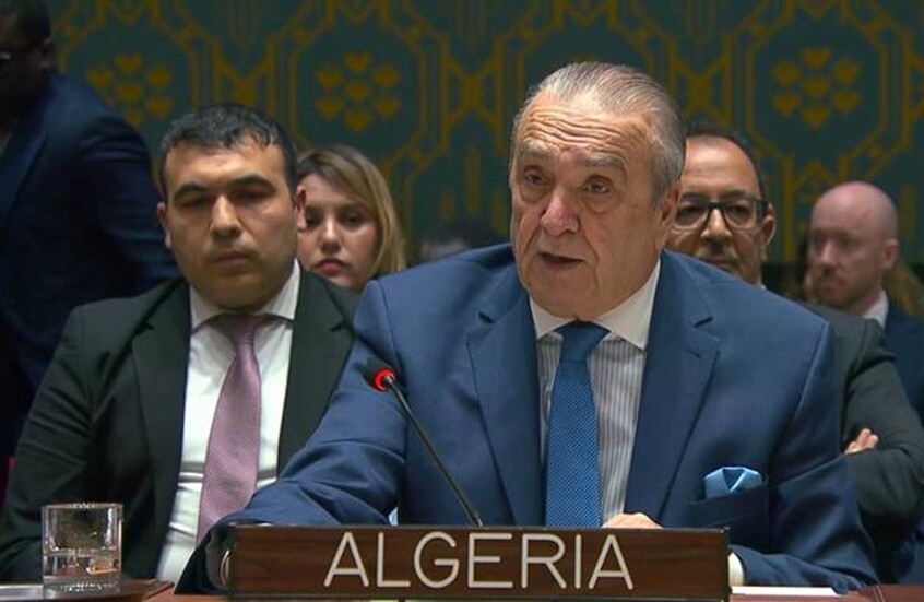 ممثل الجزائر لدى الأمم المتحدة: دعمنا القرار الذي يهدف إلى وقف إطلاق النار في غزة