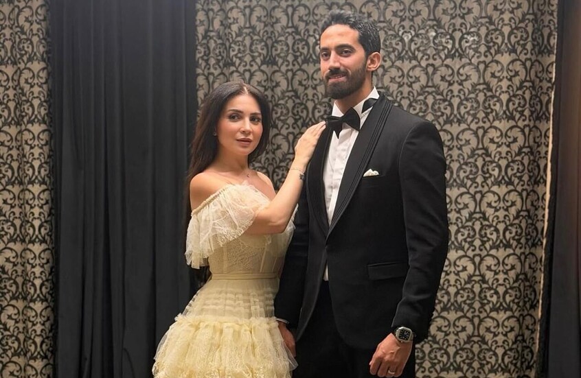 نجوم مصر استقبلوها بالزغاريد.. أول ظهور رسمي لمي عز الدين مع زوجها (فيديو)