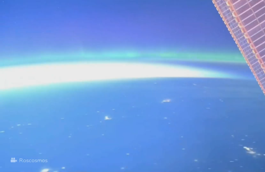 عاصفة زمردية.. رائد فضاء روسي ينشر مشاهد للشفق القطبي في الأرض