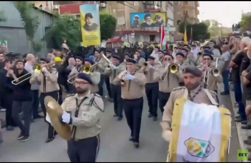 لبنان.. تشييع القيادي في حزب الله هيثم الطبطبائي في الضاحية الجنوبية