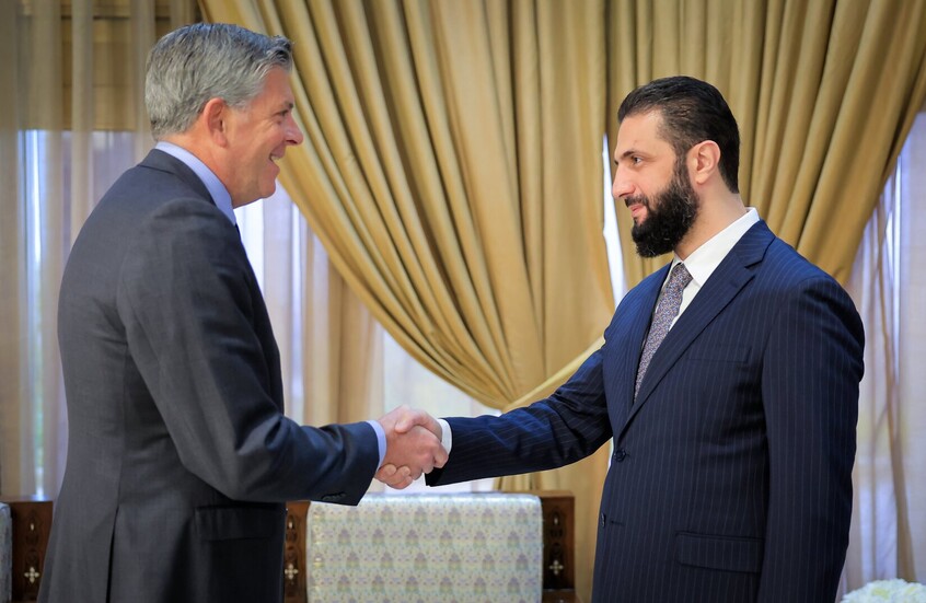 الشرع يستقبل وفدا من الكونغرس الأمريكي في دمشق (صور)