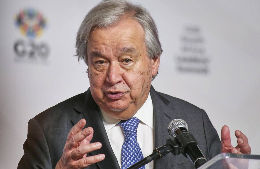 غوتيريش يدعو إلى إنهاء الاحتلال غير القانوني للأراضي الفلسطينية