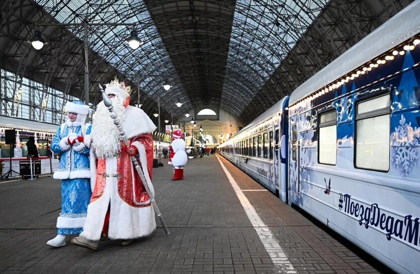 قطار "ديد موروز" السحري يصل إلى تشيتا في رحلة رأس السنة عبر روسيا