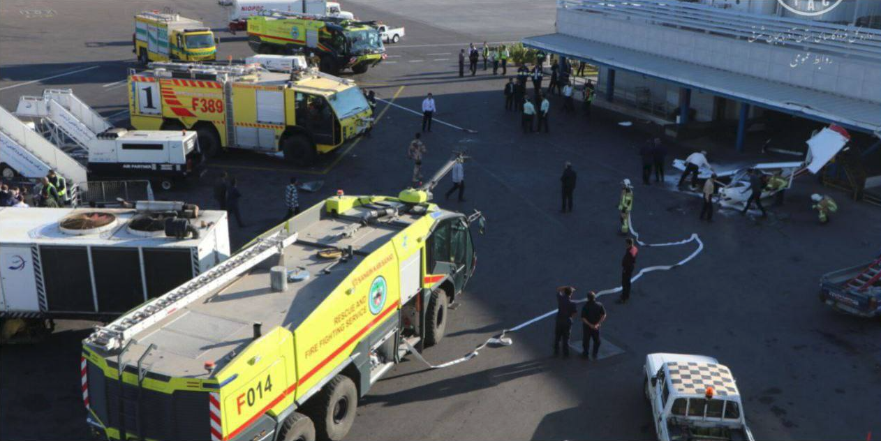 إيران.. حادث في مطار تبريز دون إصابات (صورة)