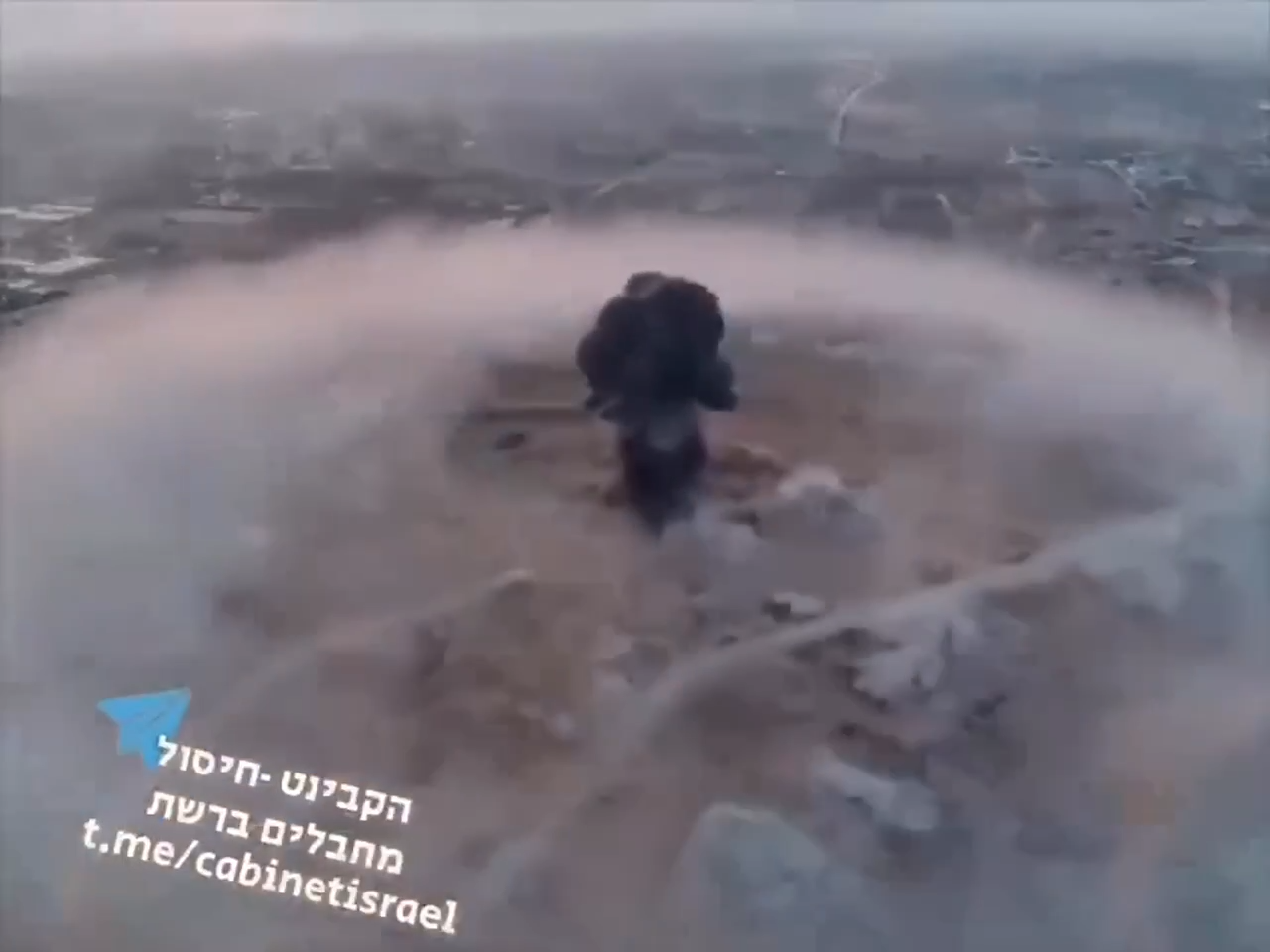 انفجار أشبه بالنووي في قطاع غزة (فيديو)