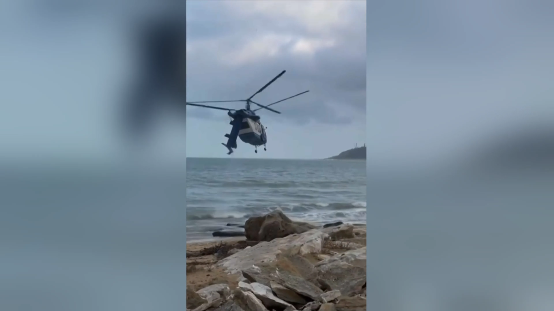 مشاهد جديدة توثق لحظات أخيرة لمروحية منكوبة قبل تحطمها في داغستان