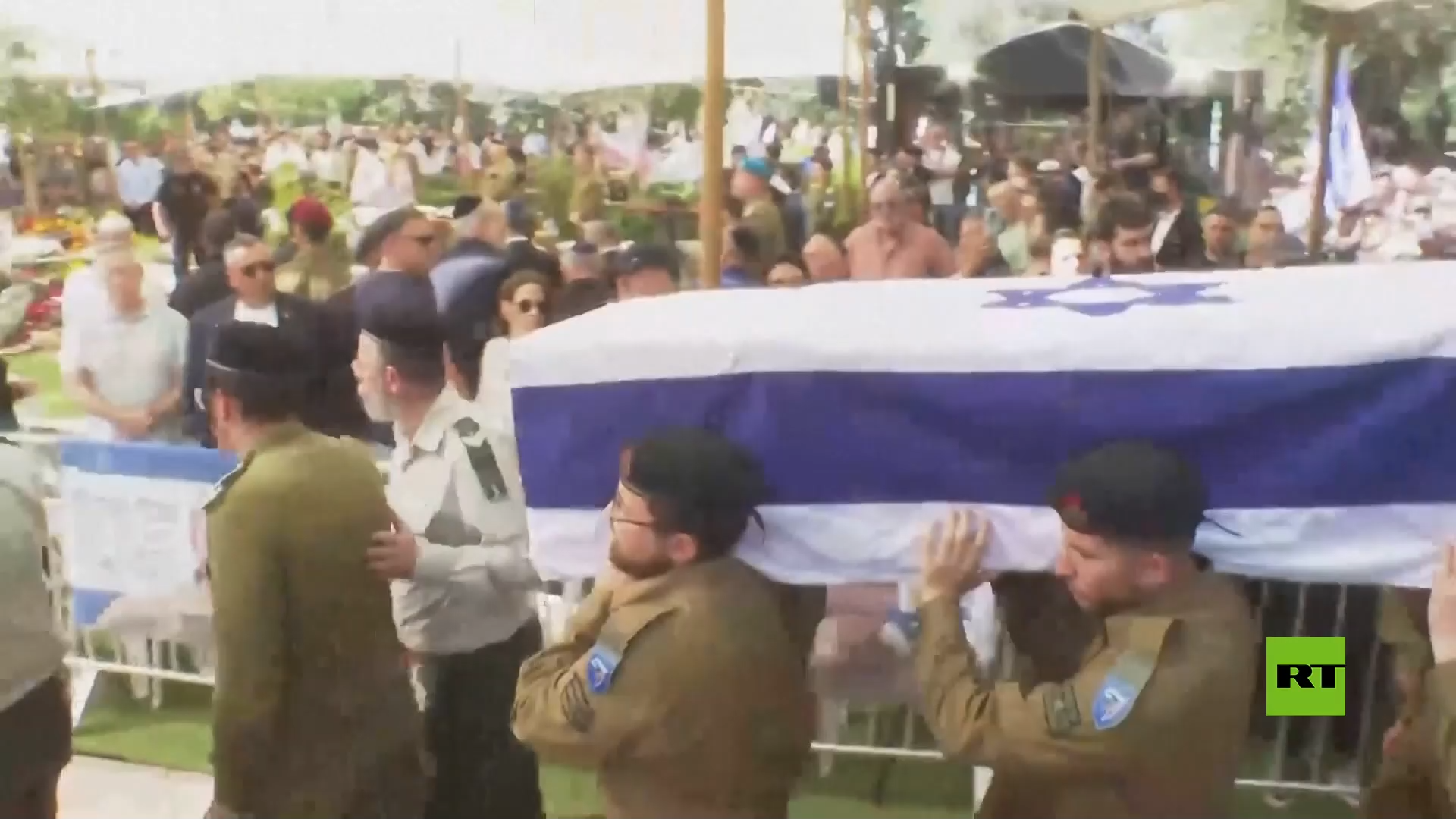 تشييع جثمان جندي أمريكي إسرائيلي سلّمت حماس رفاته مؤخرا