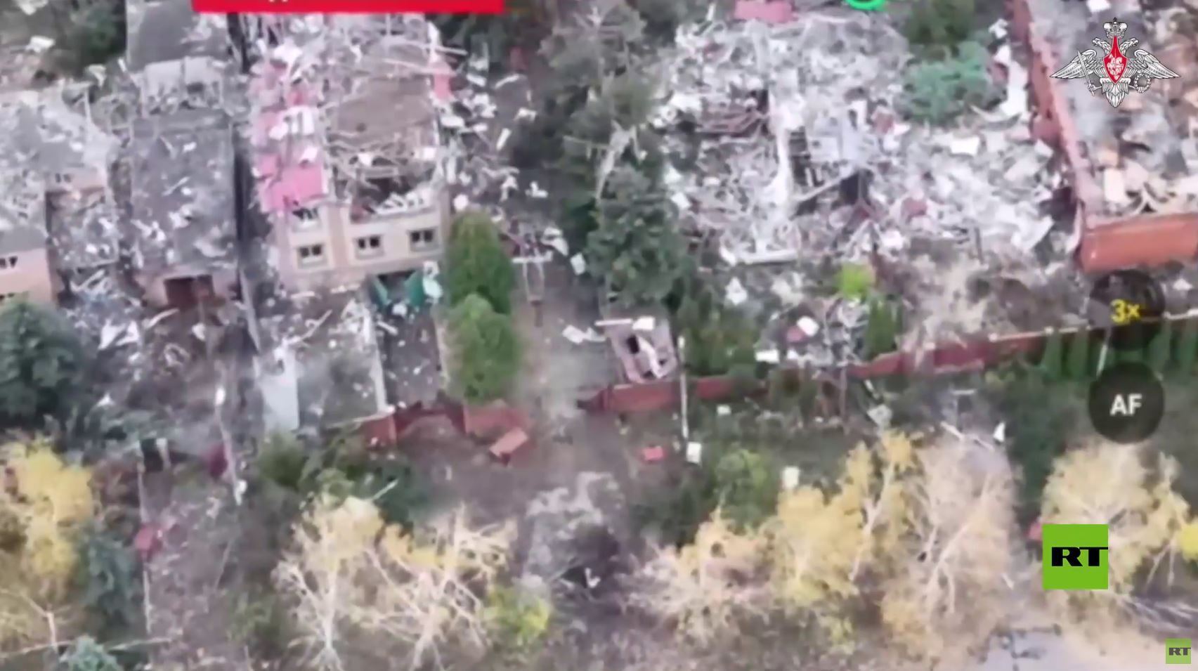 مشاهد من العمليات العسكرية خلال تحرير مدينة كراسنوارميك بجمهورية دونيتسك الشعبية