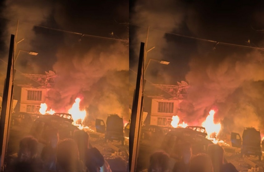 مقتل 7 أشخاص وإصابة 27 آخرين بانفجار عبوات ناسفة في مركز شرطة بالهند (فيديو)