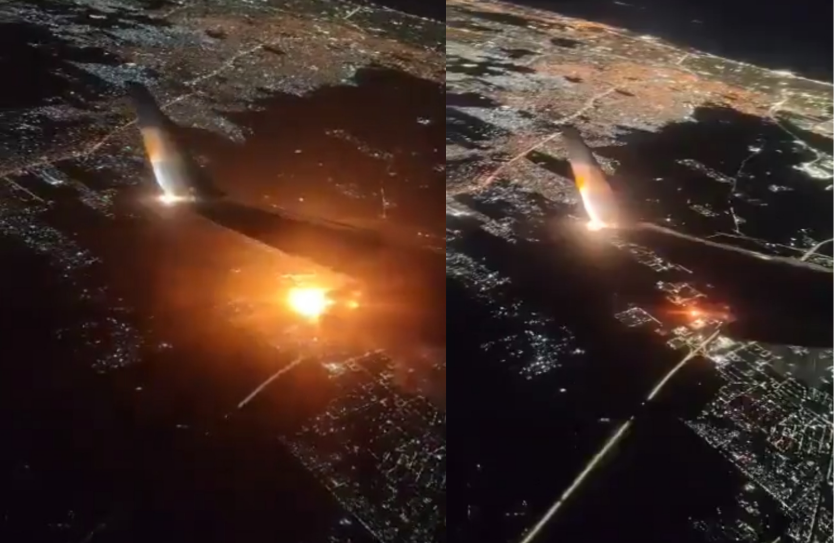 ركاب طائرة يوثقون لحظة الانفجار الهائل في مجمع صناعي بالأرجنتين (فيديو)