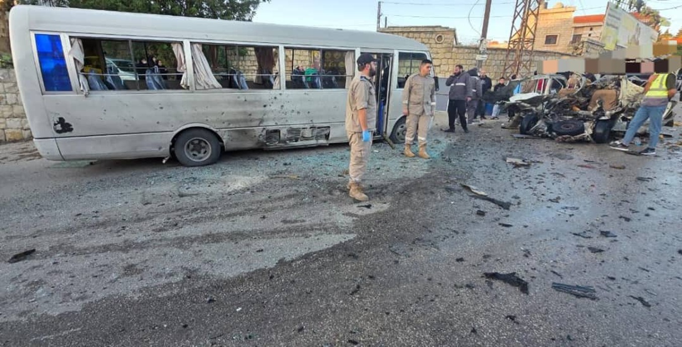 قتيل وعدد من الجرحى بينهم طلاب في غارة إسرائيلية على بلدة في جنوب لبنان (صور + فيديو)