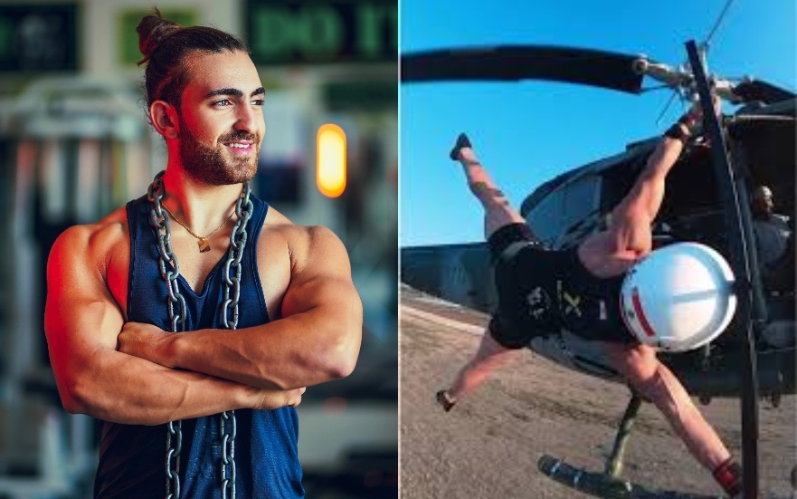 بالفيديو.. لبناني يدخل موسوعة غينيس للأرقام القياسية بحركة "العلم" على طوافة عسكرية