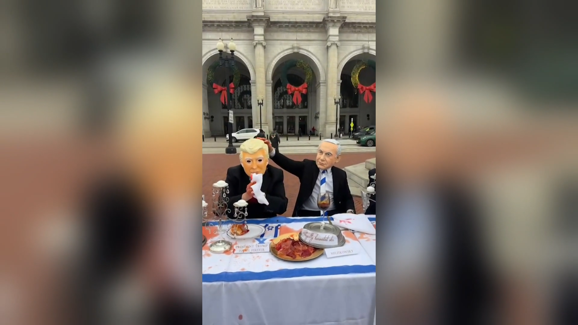 "عيد الشكر الإسرائيلي".. احتجاج فني دموي يثير تفاعلا في واشنطن