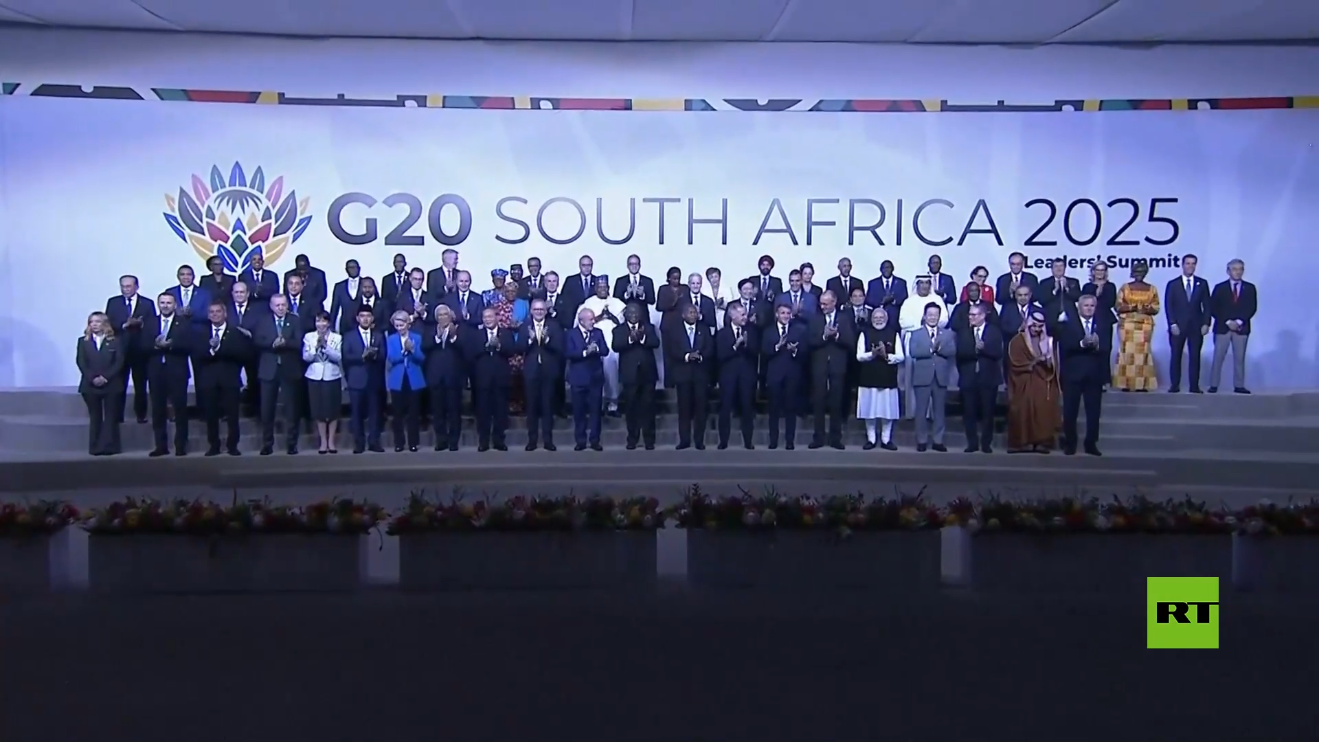 التقاط صورة تذكارية لزعماء مجموعة العشرين في جوهانسبرغ