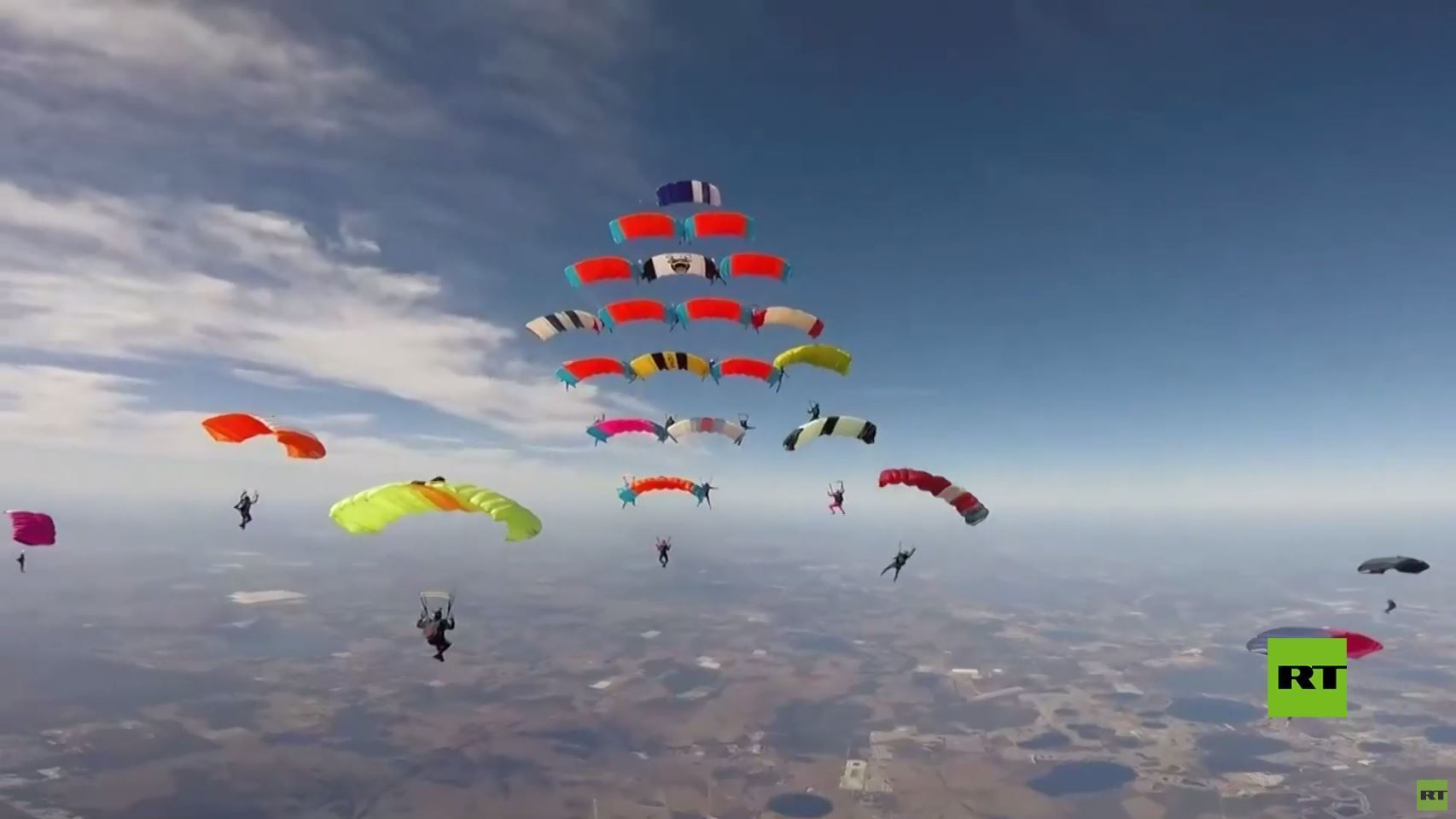 الولايات المتحدة.. رقم قياسي عالمي جديد بالقفز بالمظلات