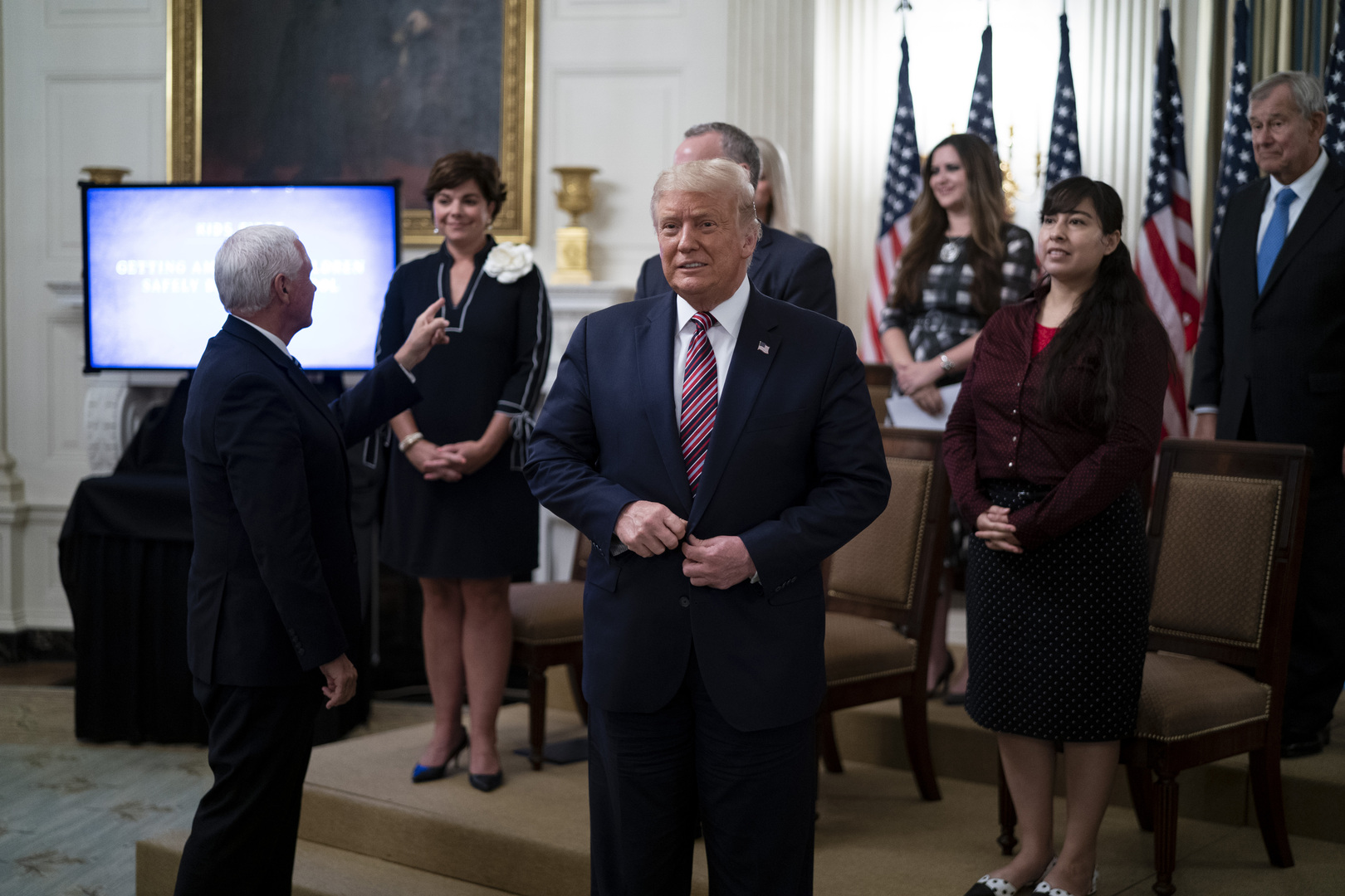 ترامب "يعمل بجد" مع حفيده اللبناني (صورة)