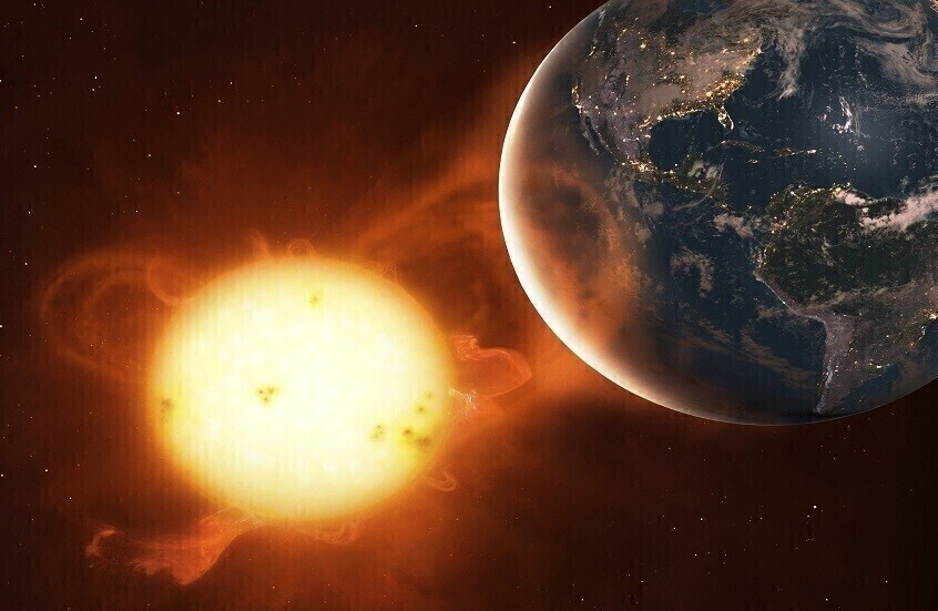 بدء العاصفة المغناطيسية المتوقعة على الأرض